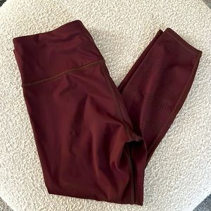 Athleta maroon leggings